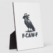 カラス F-Caw-F レトロ カラス 愛好家 フォトプラーク (側面)