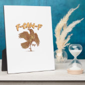 カラス F-Caw-F 笑える 鳥 レイヴン メーム フォトプラーク (側面)