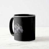 カラス、F-Caw-F 面白い鳥の月ゴシック大人ユーモア C マグカップ (正面左)