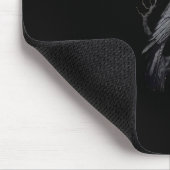 カラス、F-Caw-F 面白い鳥の月ゴシック大人ユーモアT マウスパッド (コーナー)