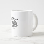カラス、F-Caw-F 面白い鳥 ジャンボコーヒーマグカップ (正面右)