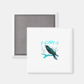 カラス F-Caw-F 面白い鳥 レトロ マグネット (正面/裏面)