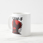 カラス F-Caw-F 面白い ゴシック ユーモア コーヒーマグカップ (正面左)