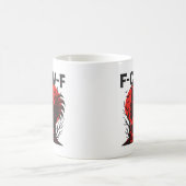 カラス F-Caw-F 面白い ゴシック ユーモア コーヒーマグカップ (中央)