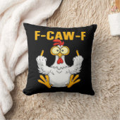 カラス F-Caw-F 面白い ユーモア ゴシック クッション (ブランケット)