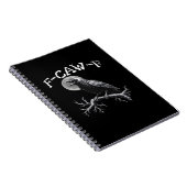 カラス F-Caw-F 面白い 鳥 おしゃれ ユニーク ノートブック (右側)