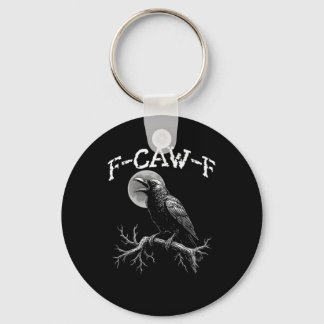 カラス F-Caw-F 面白い 鳥 カラス ユーモア クリエイティブ カジュアル キーホルダー