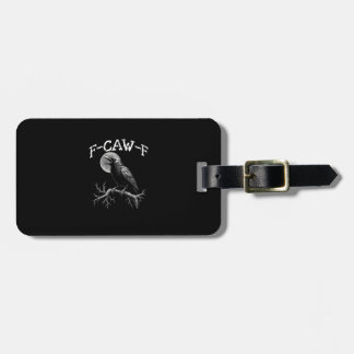 カラス F-Caw-F 面白い 鳥 カラス ユーモア クリエイティブ カジュアル ラゲッジタグ