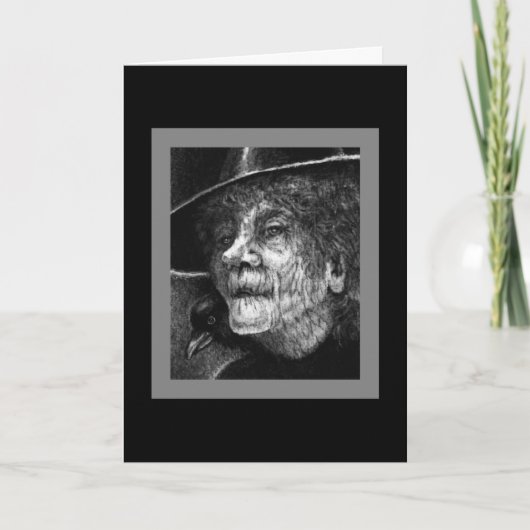 カラスIIIハロウィンカードを持つ魔法使い カード (正面)