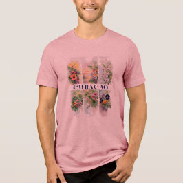 カラソーパステルフラワーブラシストローク トライブレンドＴシャツ
