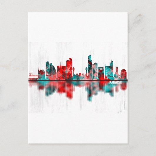 カラチスカイラインパキスタン インビテーションポストカード (正面)
