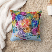 カラチパキスタンの地図 クッション (ブランケット)