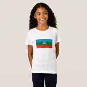 カラチャイ・チェルケシアの旗 Tシャツ (正面フル)
