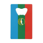 カラチャイ・チェルケス共和国旗 クレジットカード栓抜き (正面)