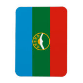 カラチャイ・チェルケス共和国旗 マグネット (縦)