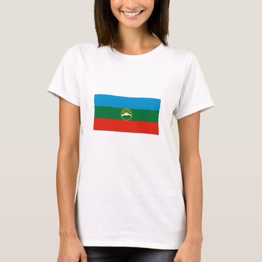 カラチャイ・チェルケス共和国旗 Tシャツ (正面)