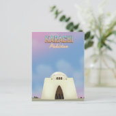 カラチ・パキスタン旅行ポスター ポストカード (スタンド正面)