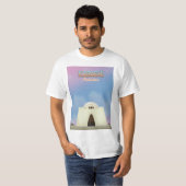 カラチ パキスタン 旅行ポスター Tシャツ (正面フル)