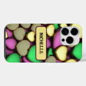 カラットゴールドハート iPhoneケース (裏面横)
