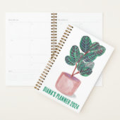 カラテア祈りの言葉植物ウォーターカラーハウスプラントカスタム プランナー手帳 (ディスプレー)