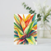 カラテア祈りの言葉水彩 ポストカード (スタンド正面)