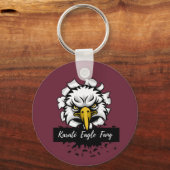 カラテイーグルファンTシャツセラミックオーナメントスローP キーホルダー (正面)