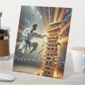 カラテカブレーキングボード – ダイナミック武術アーツホ 台座サイン (インサイチュ)