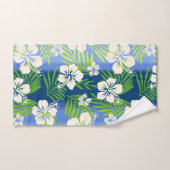 カラニ絞り染めブレンドトロピカルハイビスカスブルー バスタオルセット (ハンドタオル)