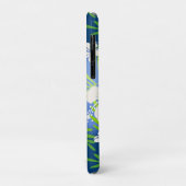 カラニ絞り染めブレンドトロピカルハイビスカスブルー Case-Mate iPhoneケース (裏面/左)