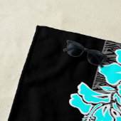 カラハオハワイアンハイビスカスフローラタパトゥルク ビーチタオル (インサイチュ)