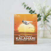 カラハリデザートアドベンチャー旅行ポスター ポストカード (スタンド正面)