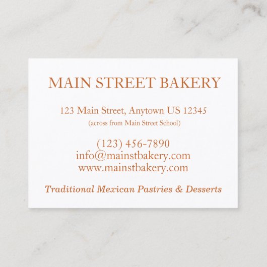 カラバザエンタカメキシコ料理シェフレストラン 名刺 (裏面)