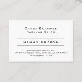 カラバン販売員（写真持ち主） 名刺 (裏面)