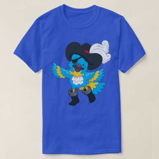 カラビアンステッカーのオウム Tシャツ (デザイン正面)
