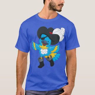 カラビアンステッカーのオウム Tシャツ
