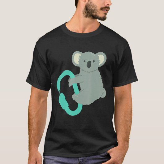 カラビナーコアラボルダリングコアラベア Tシャツ (正面)