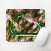 カラビナ及び登山ロープマウスパッド マウスパッド (マウス)