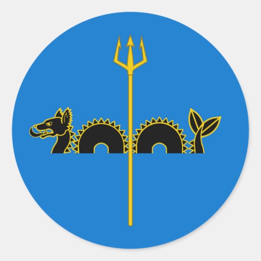 カラフィアポピュレースバッジのバーロニー ラウンドシール (正面)