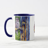 カラフトフクロウのマグ マグカップ (左)