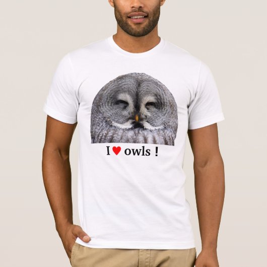 カラフトフクロウ Tシャツ (正面)