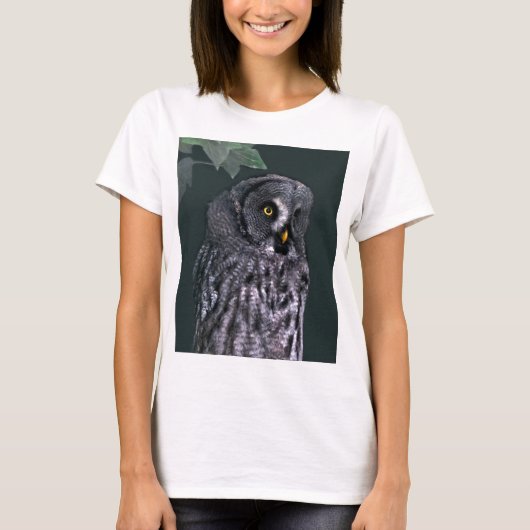 カラフトフクロウ Tシャツ (正面)