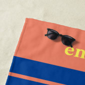 カラフルいかりパーソナライズされた ビーチタオル (インサイチュ)