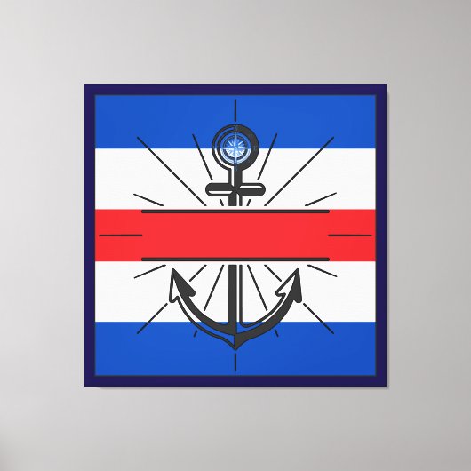 カラフルいかり キャンバスプリント (正面)