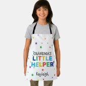 カラフルおばあちゃんの小さなヘルパー |キッズ名 エプロン (インサイチュ)