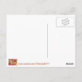 カラフルおもしろいと秋紅葉はがき ポストカード (裏面)