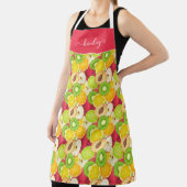 カラフルおもしろいの実のパターン エプロン (インサイチュ)