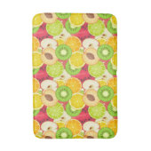 カラフルおもしろいの実のパターン バスマット (正面縦)