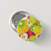 カラフルおもしろいの実のパターン 缶バッジ (正面&裏面)