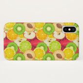 カラフルおもしろいの実のパターン Case-Mate iPhoneケース (裏面(横))