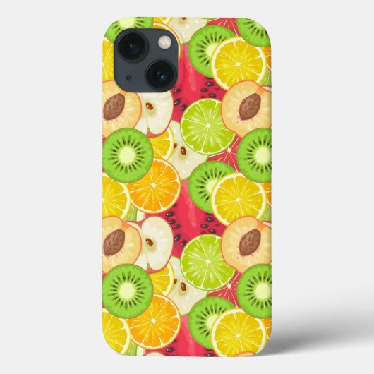 カラフルおもしろいの実のパターン Case-Mate iPhoneケース (裏面)